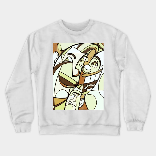 portrait cubism Crewneck Sweatshirt by MGphotoart